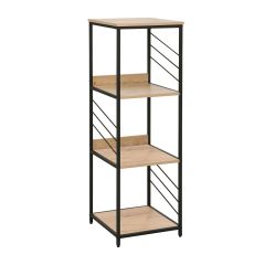 Riiul DIMITRA 40x40xH124cm, rustik/must