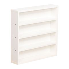 Riiul LESTER 48x10xH47,5cm, valge melami