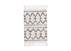 Vannitoa Tom Tailor vaip Ethno Bath Zigzag 70x160, valge/multi