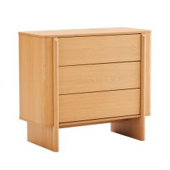 Kummut MORBEN 90x42xH80cm, tammedekooriga melamiin