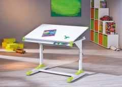 Reguleeritava kõrgusega kirjutuslaud 2Colorido, valge