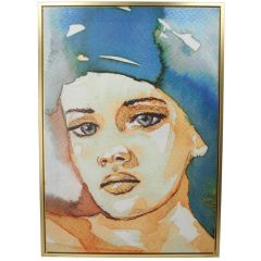 SEINAPILT LADY 70X50X4CM XET-5182 VÄRVILINE/KULDNE RAAM