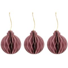 JÕULUKAUNISTUSED MAGNETIGA 3TK 610569 D10CM ROOSA