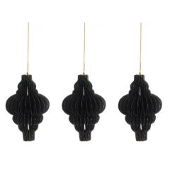 JÕULUKAUNISTUS DIAMOND 3TK D10CM 620953 magnetiga must