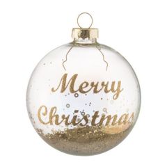 JÕULUEHE MERRY CHRISTMAS D8CM 627123 LÄBIPAISTEV/KULDNE