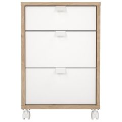 SIGN 65584-hl49 SAHTLIBOKS 3s HICKORY TAMM/VALGE¤´