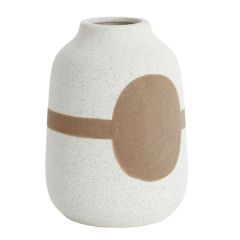 DEK.VAAS DANAI 5898213 H21 CM MATT KREEM/PRUUN