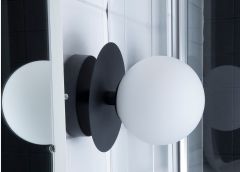 Vannitoa lae- ja seinalamp Art Deco, valge