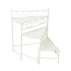 Riiul SANDY 55x30xH66cm, antiikvalge