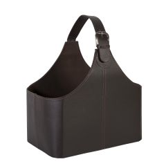 Ajalehe korv WALTER tumepruun