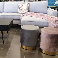 Tumba LA PERLA, D35xH42cm, roosa