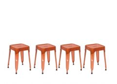 Metallist taburettide komplekt Reema, 4 tk, vask