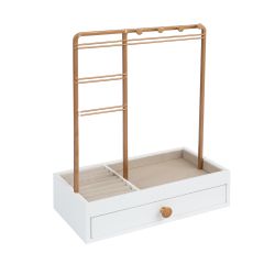 Ehete hoidja LARA, sahtliga, valge