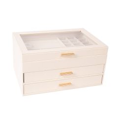 Ehtekarp SEZANE 26,5x18xH13,5cm, valge