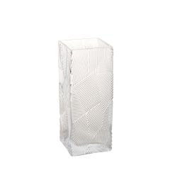 Vaas ZANA 10x10xH25cm, läbipaistev klaas