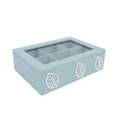 Teekarp HAZEL 24x17xH7,5cm, roheline