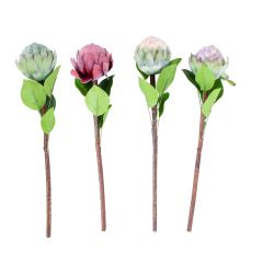 Kunstlill FLOWERLY H46cm artišokk, mix