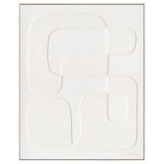 Maal raamiga 80x100cm, valge kujund