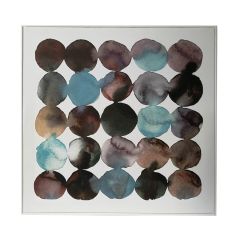 Seinapilt WALLY 60x60cm, sinised abstrak