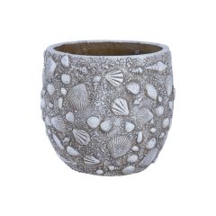 Lillepott SUNNY SHELL D27xH25cm, beež