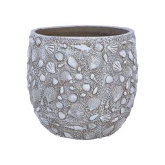 Lillepott SUNNY SHELL D35.5xH33cm, beež