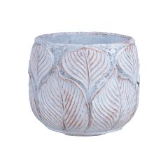 Lillepott SUNNY BASIL D25xH20cm, beež/kuldne