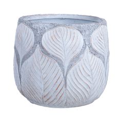Lillepott SUNNY BASIL D42xH36.5cm, beež/kuldne