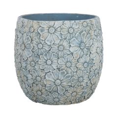 Lillepott SUNNY DAISY D44.5xH41cm, valge/hall