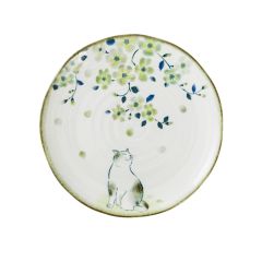 Taldrik HIDAMARI D16xH2cm kass ja kirsiõied
