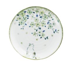 Taldrik HIDAMARI D24,5xH3cm kass ja kirsiõied