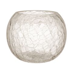 Küünlahoidja/vaas CRACK D25xH18cm klaas