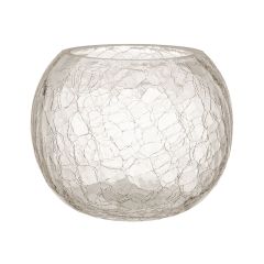 Küünlahoidja/vaas CRACK D20xH15,5cm klaas