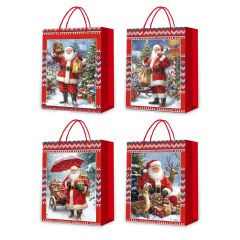 Kinkekott SANTA DAY L, 31x40x12cm, mix