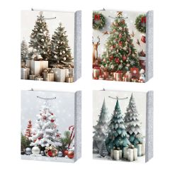 Kinkekott XMAS TREE M, 26x32x10cm, mix