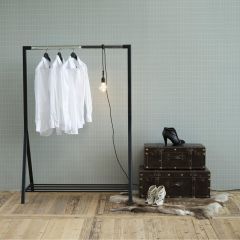 Riiete stange BRENT 117x59xH165cm, must/