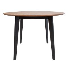 Söögilaud ROXBY D105xH76cm, tamm/must