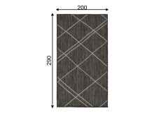 Vaip Terrace 200x290 cm, hall/helehall