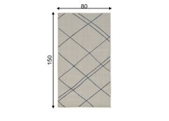 Vaip Terrace 80x150 cm, valge/helesinine