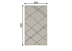 Vaip Terrace 200x290 cm, valge/helesinine
