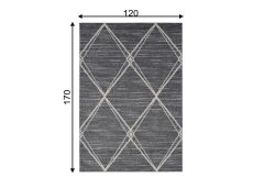 Vaip Firenze 120x170 cm, tumehall/kreemjas