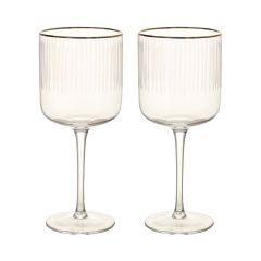 Veinipokaalid GOLD RIM 2tk H19,7cm, 400m