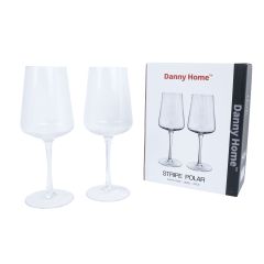 Veinipokaalid 2tk STRIPE POLAR H21,7cm 3