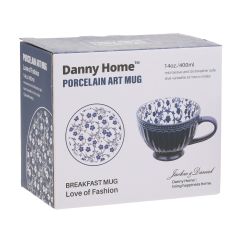 Kruus SEREN H7,7cm 355ml, sinine/lill