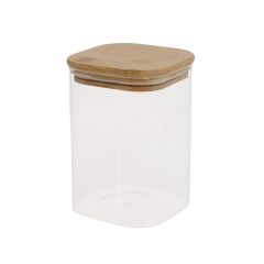 Klaaspurk JAR 10x10xH14cm 1100ml bambuse