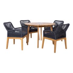Aiamööblikomplekt FLORIDA laud ja 4 tool