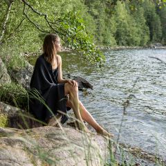 Saunarätik RENTO GREY 90x180cm