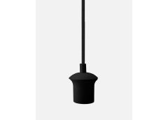 Tekstiilkaabel ümar 120 cm, must