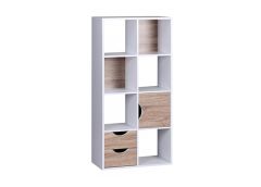 Riiul, valge/sonoma tamm