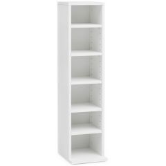 CD/DVD riiul 20x90 cm, valge