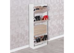 Jalatsikapp Bella, sonoma tamm/valge